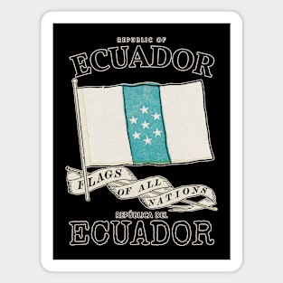 Classic Flag of Ecuador Magnet